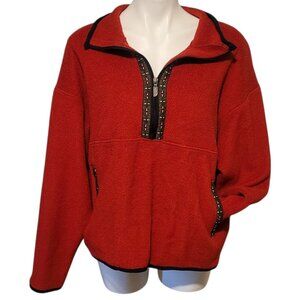 Vintage The North Face Aztec Fleece 1/4 Zip Pullover Unisex Size Medium